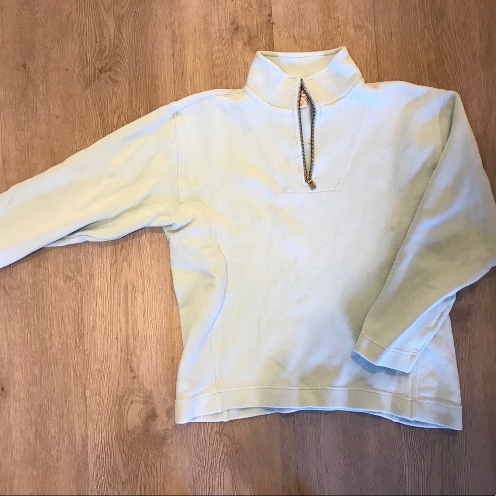 Tommy Bahamas light blue half zip